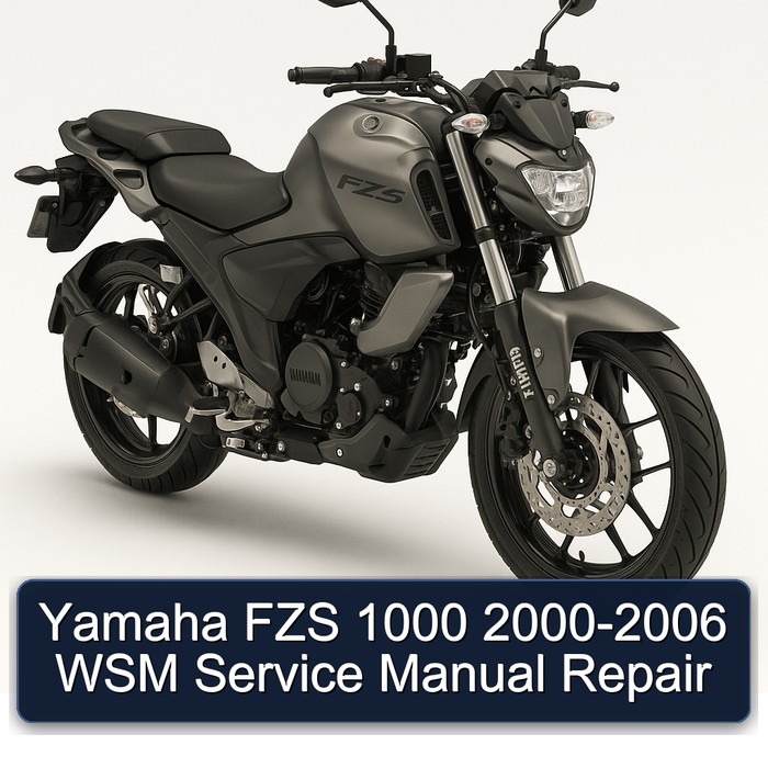 2000-2006 Yamaha FZS Models 1000 - WSM Service Repair Workshop Manual PDF