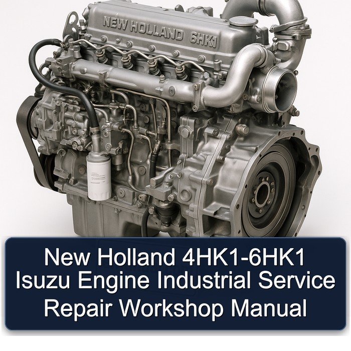 New Holland 4HK1-6HK1 Isuzu Engine Industrial Service Repair Workshop Manual PDF