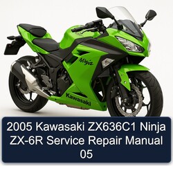 2005 Kawasaki Ninja Zx636c1 ZX-6R 05 Service Repair Workshop Manual PDF