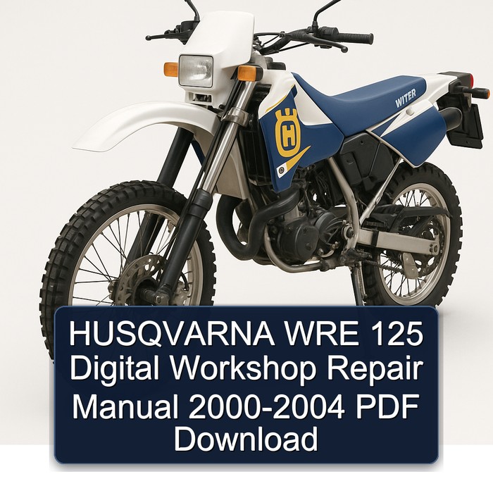 2000-2004 Husqvarna WRE Models 125 Digital Service Repair Workshop Manual PDF