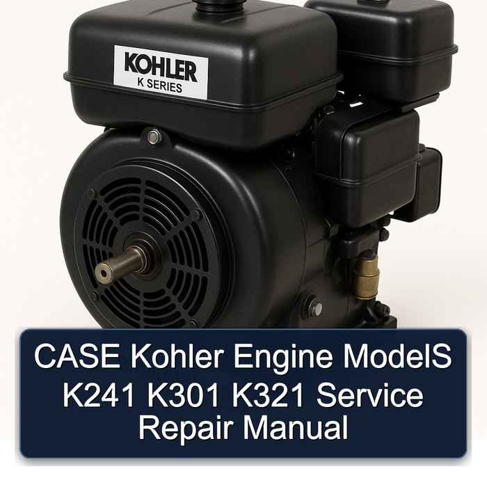 Case Kohler Engine Models K241 K301 K321 Service Repair Workshop Manual PDF