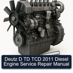 2011 Deutz D TD TCD Diesel Engine Service Repair Workshop Manual PDF