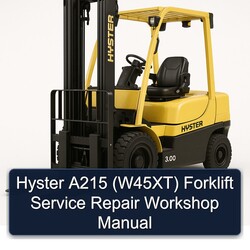 Hyster A215 (W45XT) Forklift Service Repair Workshop Manual PDF