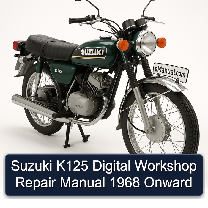 1968 Suzuki K125 Digital Onward Service Repair Workshop Manual PDF
