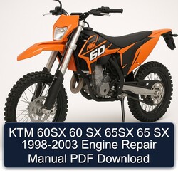 1998-2003 KTM 60 60SX SX 65SX 65 - Engine Service Repair Workshop Manual PDF