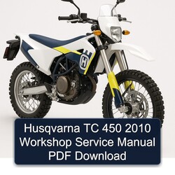 2010 Husqvarna TC Models 450 Service Repair Workshop Manual PDF