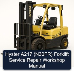 Hyster A217 (N30FR) Forklift Service Repair Workshop Manual PDF