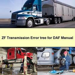 DAF ZF Transmission Error Tree Service Repair Workshop Manual PDF