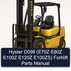 Hyster D098 (e70z E80Z E100Z E120Z E100zs) Forklift Parts Catalog PDF