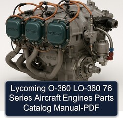 Lycoming 76 Series O-360 LO-360 Aircraft Engines Parts Catalog PDF