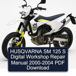 2000-2004 Husqvarna SM Models 125 S Digital Service Repair Workshop Manual PDF