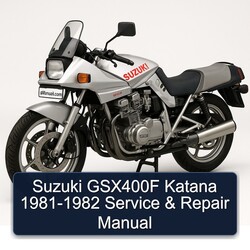 1981-1982 Suzuki Katana Models GSX400F Service Repair Workshop Manual PDF