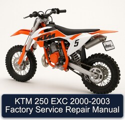 2000-2003 KTM 250 EXC Service Repair Workshop Manual PDF
