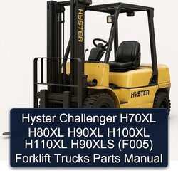 Hyster Challenger H70XL H80XL H90XL H100XL H110XL H90XLS (F005) Forklift Trucks Parts Catalog PDF