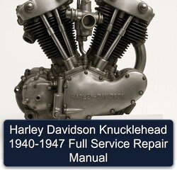 Harley Davidson Servi Car Knucklehead 1940-1947 Service Repair Workshop Manual PDF