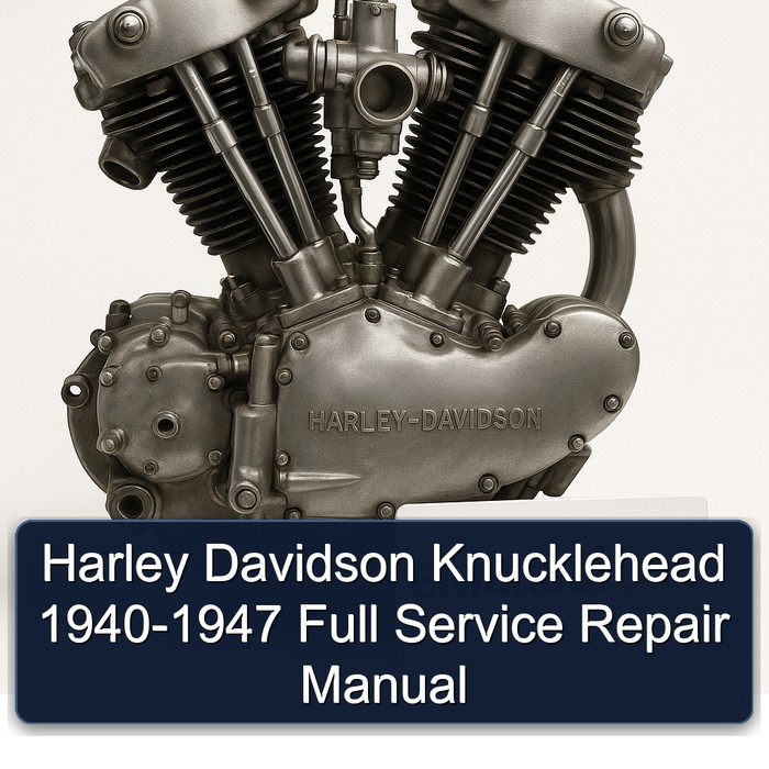 Harley Davidson Servi Car Knucklehead 1940-1947 Service Repair Workshop Manual PDF