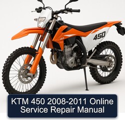 2008-2011 KTM 450 Online Service Repair Workshop Manual PDF