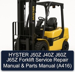 Hyster J50Z J40Z J60Z J65Z Forklift Parts (A416) Catalog PDF