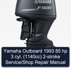 1993 Yamaha Outboard 85 Hp 3 Cyl. (1140CC) 2-stroke /shop Service Repair Workshop Manual PDF