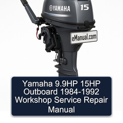 1984-1992 Yamaha 9.9hp 15HP Outboard Service Repair Workshop Manual PDF