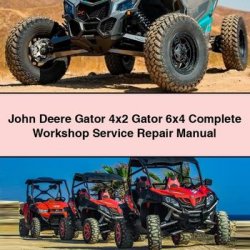 John Deere Gator 4x2 Gator 6x4 Manual completo de servicio y reparación del taller 