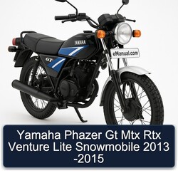 Yamaha Phazer Gt Mtx Rtx Venture Lite Snowmobile 2013 -2015