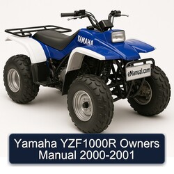 2000-2001 Yamaha YZF Models YZF1000R Owners Owner's Manual PDF