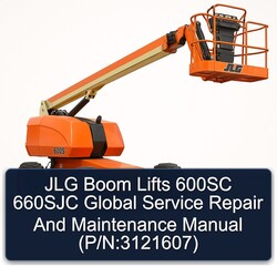 JLG Boom Lifts 600SC 660SJC Global (p/n:3121607) Service Repair Workshop Manual PDF