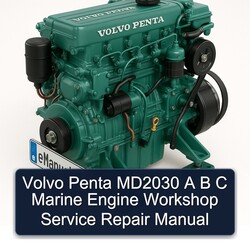 Volvo Penta MD2030 B C Marine Engine Service Repair Workshop Manual PDF