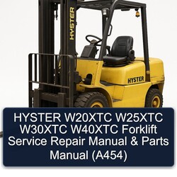 Hyster W20XTC W25XTC W30XTC W40XTC Forklift Parts (A454) Catalog PDF