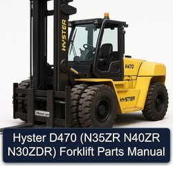 Hyster D470 (n35zr N40ZR N30zdr) Forklift Parts Catalog PDF
