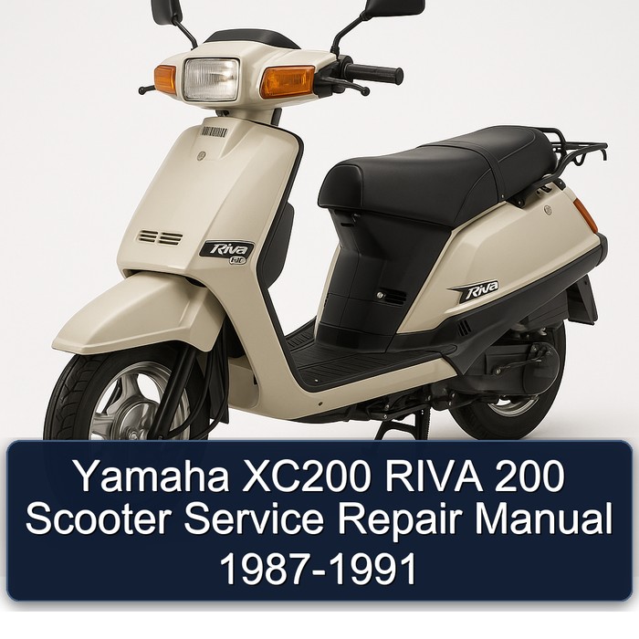 1987-1991 Baotian Yamaha XC200 Riva 200 Scooter Service Repair Workshop Manual PDF