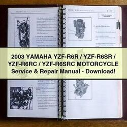 2003 Yamaha YZF Models Yzf-r6r/yzf-r6sr/yzf-r6rc/yzf-r6src Motorcycle Service Repair Workshop Manual PDF