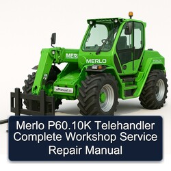 Merlo P60.10k Telehandler Service Repair Workshop Manual PDF