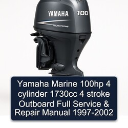 1997-2002 Yamaha Marine 100HP 4 Cylinder 1730CC Stroke Outboard Service Repair Workshop Manual PDF