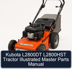 Kubota L2800DT L2800HST Tractor Illustrated Master Parts Catalog PDF
