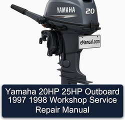 1997-1998 Yamaha 20HP 25HP Outboard Service Repair Workshop Manual PDF
