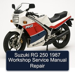 1987 Suzuki RG Series 250 Service Repair Workshop Manual PDF
