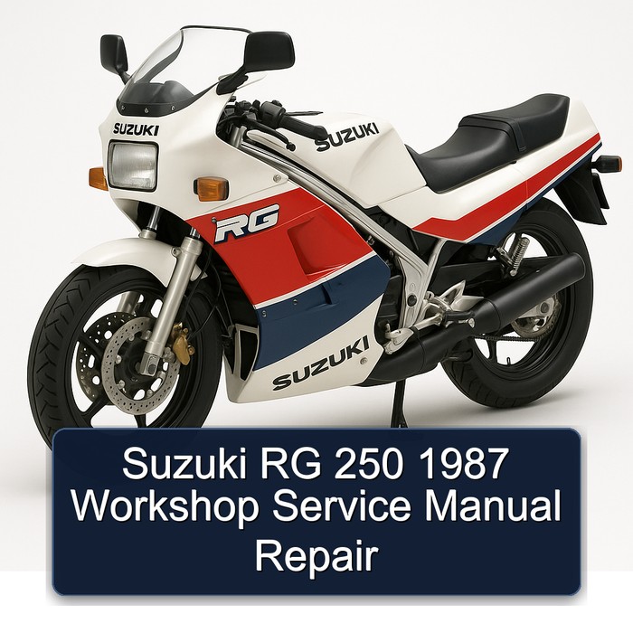 1987 Suzuki RG Series 250 Service Repair Workshop Manual PDF