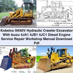 Kobelco SK60V Hydraulic Crawler Excavator Isuzu 4ja1 4jb1 4jc1 Diesel Engine Service Repair Workshop Manual PDF