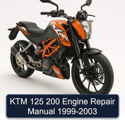 1999-2003 KTM 125 200 Engine Service Repair Workshop Manual PDF