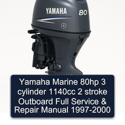 1997-2000 Yamaha Marine 80HP 3 Cylinder 1140CC 2 Stroke Outboard Service Repair Workshop Manual PDF