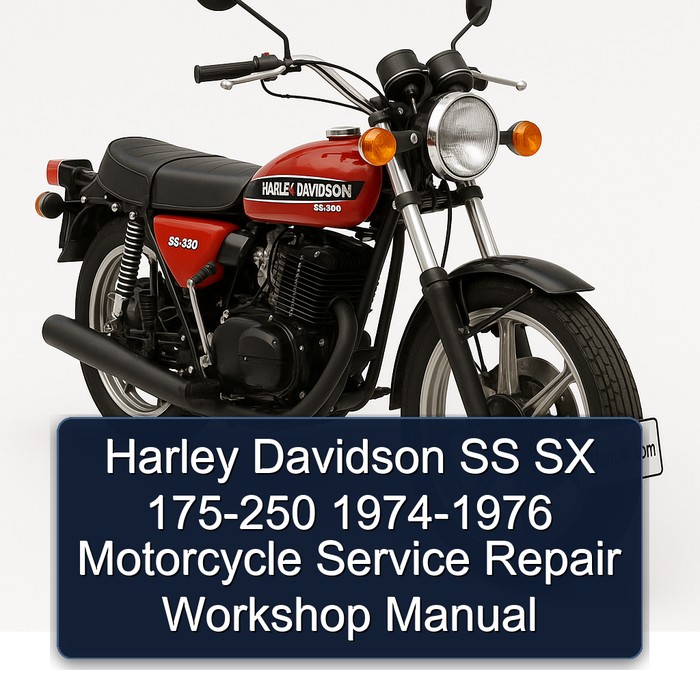 1974-1976 Harley Davidson SS SX 175-250 - Motorcycle Service Repair Workshop Manual PDF