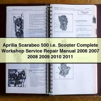 2006-2011 Aprilia Scarabeo 500 I.e. Scooter i.e Service Repair Workshop Manual PDF