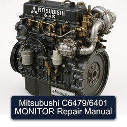 Mitsubishi S 4 Series Mitsubushi C6479/6401 Monitor Service Repair Workshop Manual PDF