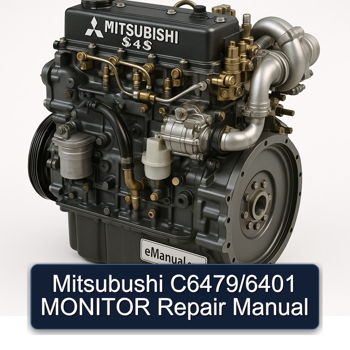 Mitsubishi S 4 Series Mitsubushi C6479/6401 Monitor Service Repair Workshop Manual PDF