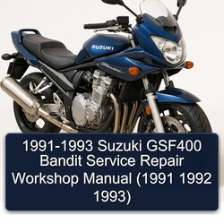 1991-1993 Suzuki GSF Bandit Series GSF400 Service Repair Workshop Manual PDF