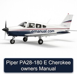 Piper PA28-180 E Cherokee Owners Owner's Manual PDF