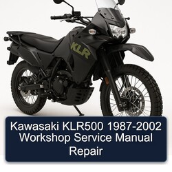 1987-2002 Kawasaki KLR Series KLR500 Service Repair Workshop Manual PDF