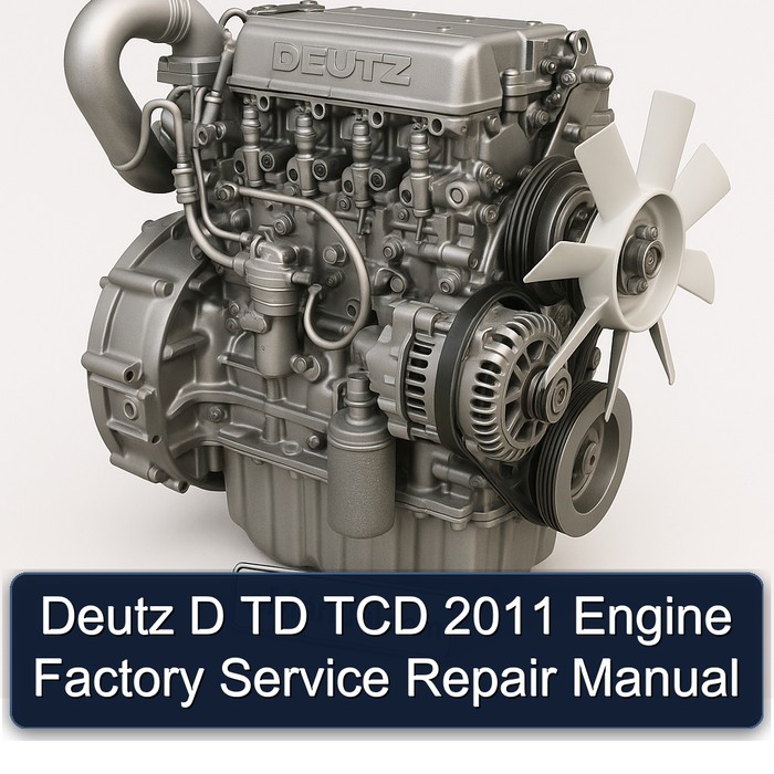 2011 Deutz D TD TCD Engine Service Repair Workshop Manual PDF